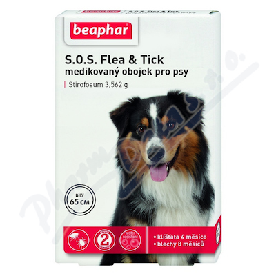 SOS Flea and Tick 3.562 g obojek pro psy —70 cm