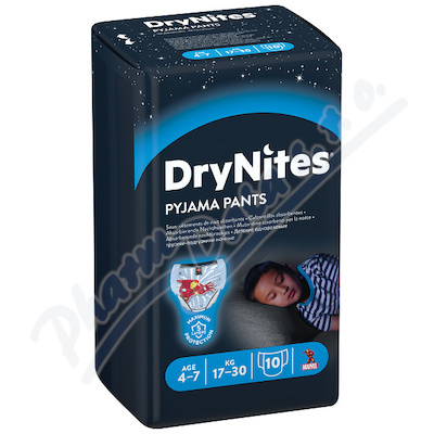 Absorpční kalhotky Huggies DryNites Girl—17-30kg, 4-7let, savost 1150ml, 10ks