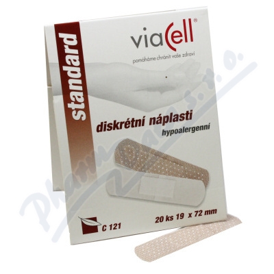 Viacell C121 Náplast diskrétní 19 x 72 mm—20 ks