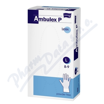 Ambulex P rukavice latexové nepudrované L—100 ks