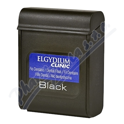 Elgydium Clinic floss dentální nit černá—50 m