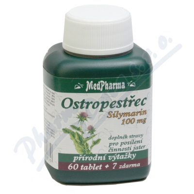 MedPharma Ostropestřec (Silymarin 100mg)—67 tablet