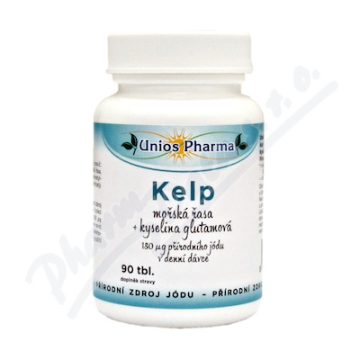 Uniospharma Kelp+kyselina glutamová 50mg—90 tablet
