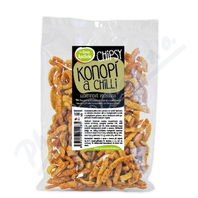 Green Apotheke Chipsy s konopím a chilli—100 g