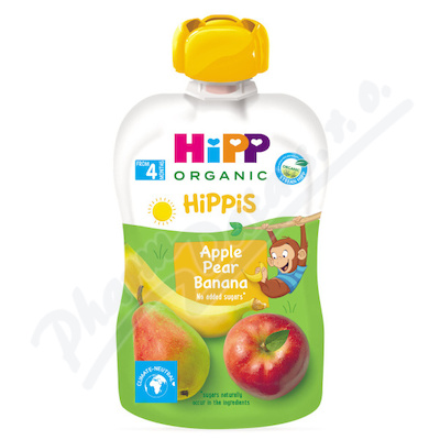 HIPP Ovoce 100% Bio Jablko-Hruška-Banán —100 g