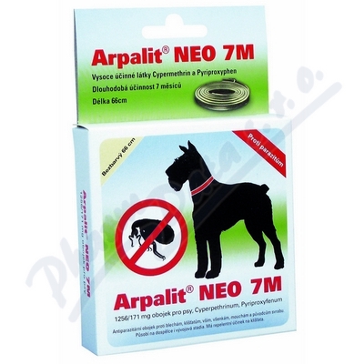 Arpalit NEO 7M Antiparazitní obojek pro psy—bezbarvý, 66cm