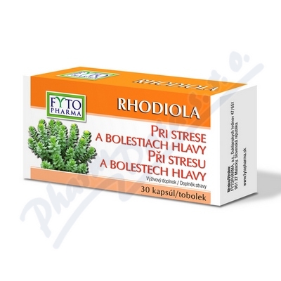 Rhodiola tobolky při stresu Fytopharma —30 ks