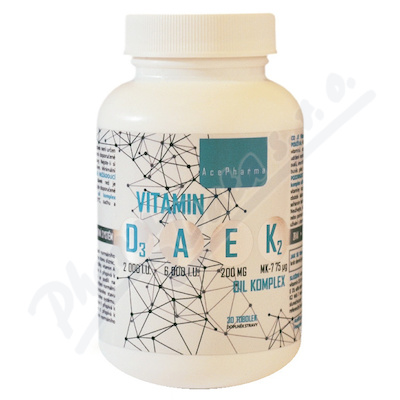AcePharma Vitamin D3-A-E-K2 oil komplex—30 tobolek