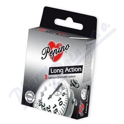 Prezervativ - kondom Pepino Long Action—3 ks