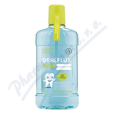 Oralflux Junior ovoce a máta ústní voda—500 ml