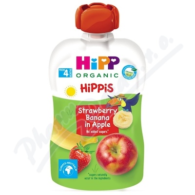 HIPP Ovoce 100% Bio Jablko-Banán-Jahoda—100 g