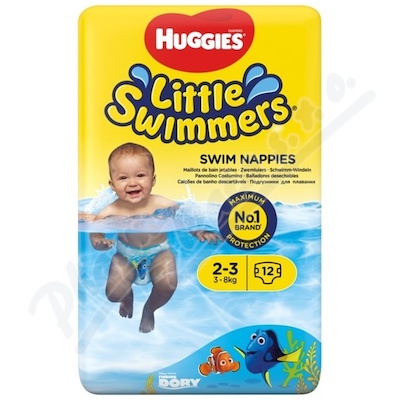 Huggies Little Swimmers vel.2-3, 3-8kg —12 ks