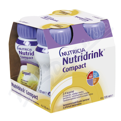 Nutridrink Compact S příchutí banánovou—4x125 ml