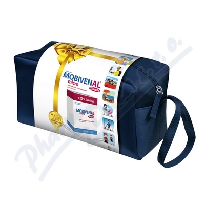 Mobivenal micro Simple kosmetická taška—Dárkové balení 100+20 tablet 