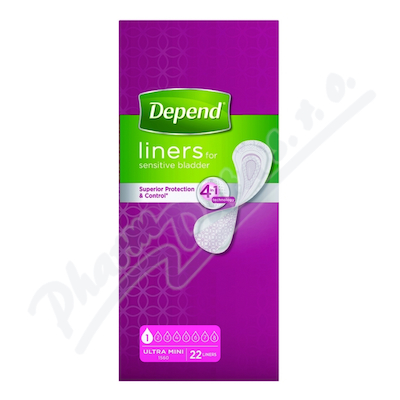 Inkontinenční vložky DEPEND Ultra Mini—22ks