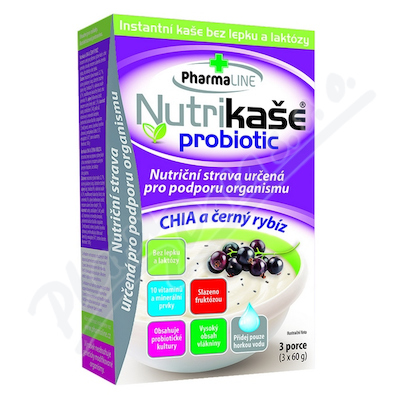 Nutrikaše probiotic CHIA a černý rybíz—3x60 g