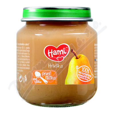 Hami Ovocný příkrm hruška První lžička—125 g