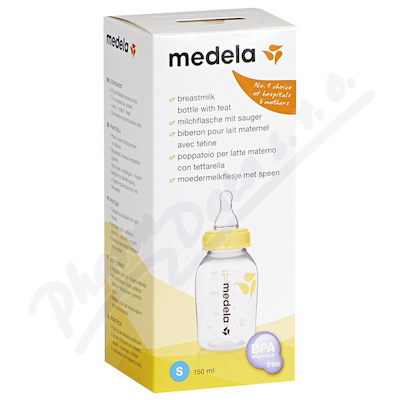 MEDELA Lahvička s dudlíkem vel.S 150ml