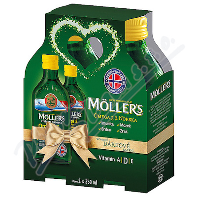 Mollers Omega 3 citron dárkové balení —2 x 250 ml