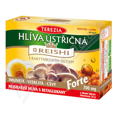 Terezia Hlíva ústřičná s REISHI FORTE—60 tobolek