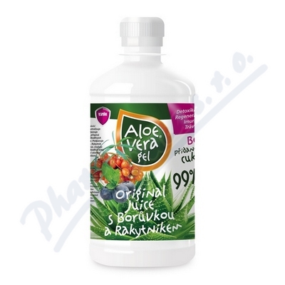 Aloe vera gel s borůvkou a rakytníkem—500 ml