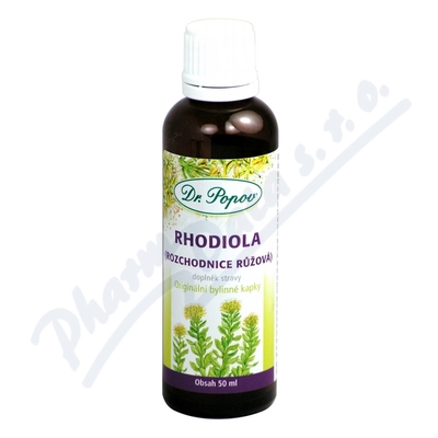 Rhodiola Rozchodnice růžová Dr.Popov —kapky 50 ml