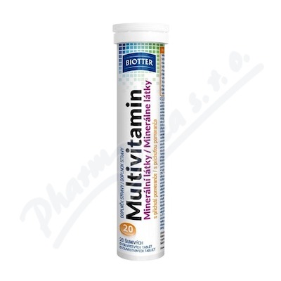Biotter Multivitamín minerální látky —20 šumivých tablet
