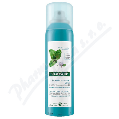 Klorane Suchý šampon máta vodní-detox—150 ml