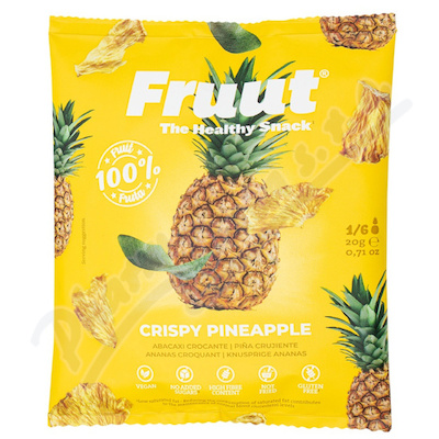 Fruut Sušené ananasové křupavé plátky—20 g