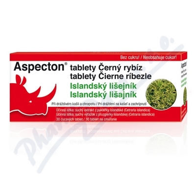Aspecton tablety na kašel černý rybíz—30 ks