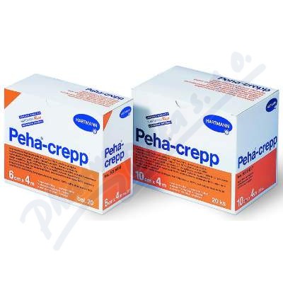 Obinadlo elastické fixační Peha-crepp—v napnutém stavu, 6 cm x 4 m, 20 ks