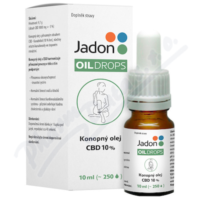 Jadon oil drops konopný olej CBD 10%—10 ml