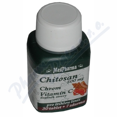MedPharma Chitosan 500mg+vit.C+chrom—37 tablet