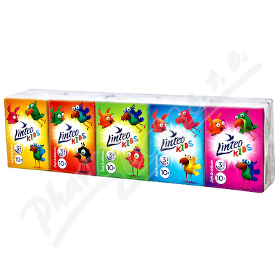 Kapesníčky LINTEO Kids 3-vrstvé Mini—10x10 ks
