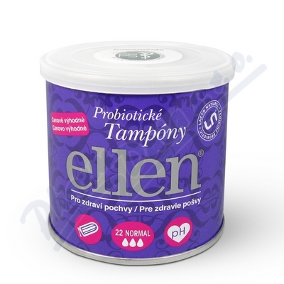 Ellen Probiotické tampóny ECO Normal—22 ks