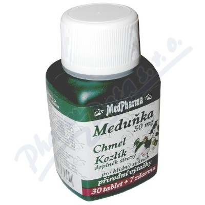 MedPharma Meduňka 50mg+Chmel+Kozlík—37 tablet
