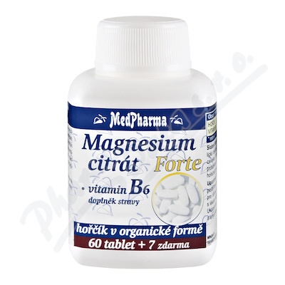 MedPharma Magnesium citrát Forte B6—67 tablet