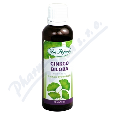 Dr.Popov Kapky bylinné Ginko biloba—50 ml