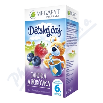 Megafyt Dětský čaj jahoda a borůvka—20x2g