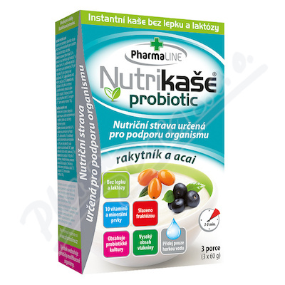 Nutrikaše probiotic rakytník a acai—3x60 g