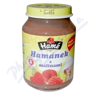 Hamánek kojenecká výživa s malinami—190 g