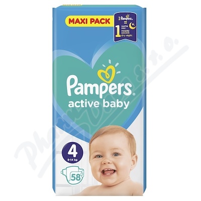 Pampers Active Baby VPP Maxi 7-14kg—58 ks