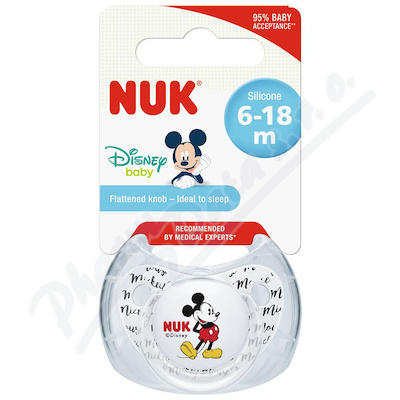 NUK Dudlík Mickey SI V2(6-18m) BOX —1 ks