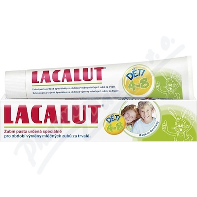 Lacalut zubní pasta dětská 4-8 let—50 ml