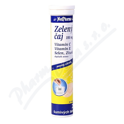 MedPharma Zelený čaj 100mg E+Se+Zn—20 tablet