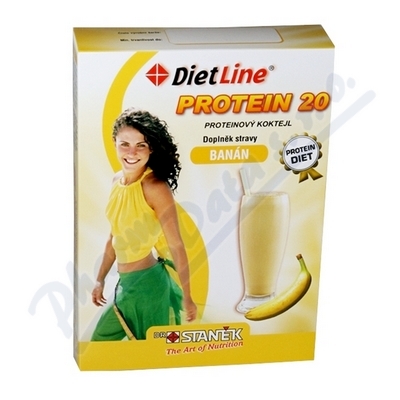 DietLine Protein 20 Koktejl Banán —3 sáčky