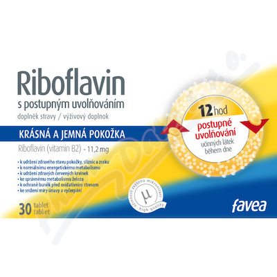 Riboflavin s postupným uvolňováním—30 tablet