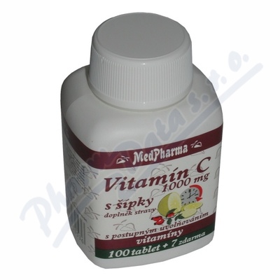 MedPharma Vitamín C 1000mg s šípky—107 tablet