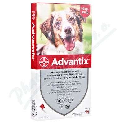 Advantix pro psy spot-on 10- 25 kg 1x2,5 ml