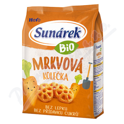 Sunárek Bio křupky mrkvová kolečka—50 g